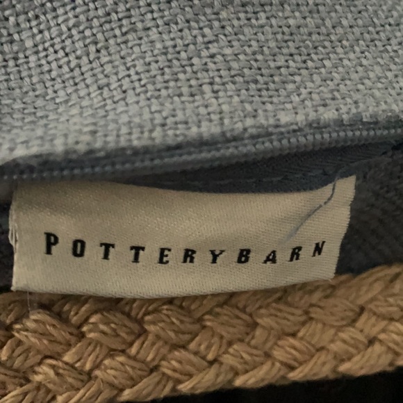 3 matching pottery Barn pillow covers in denim - Picture 2 of 4